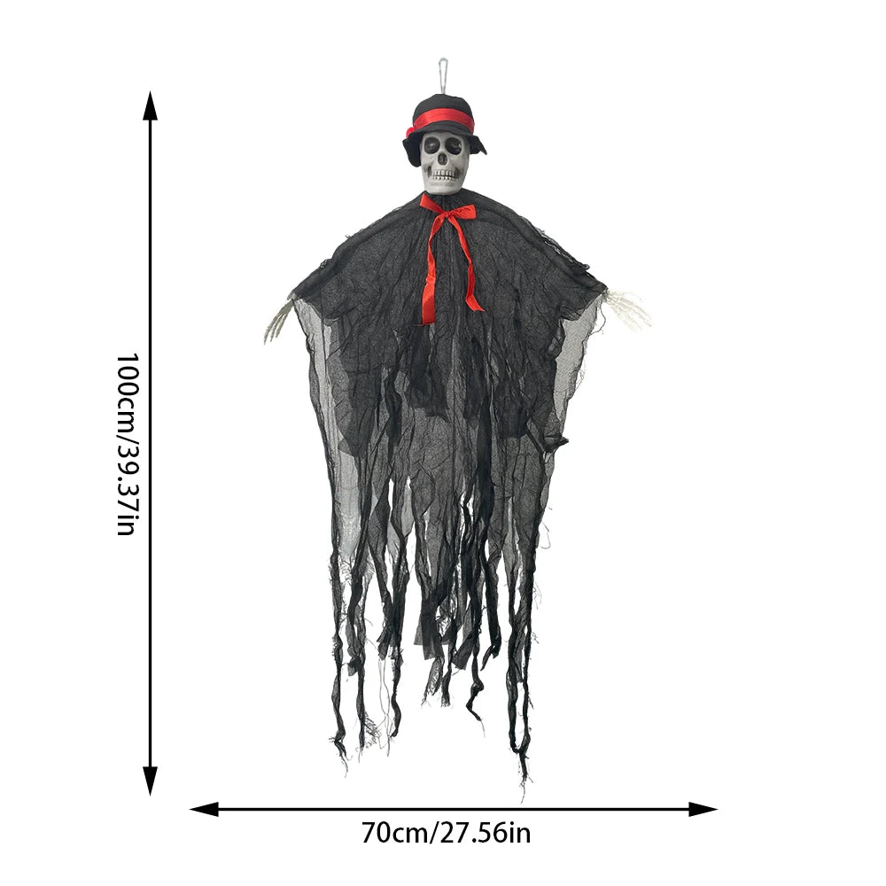 Hanging Skeleton Ghost Halloween Decoration