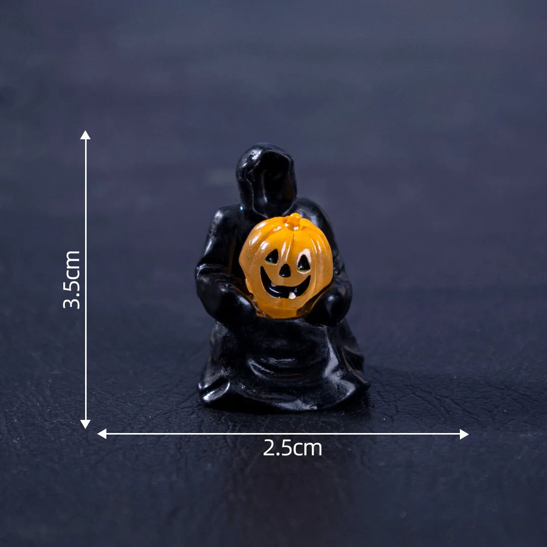 Mini Grim Reaper Halloween Figurine Set