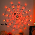 USB Glowing Spider Web Halloween Lights with Remote