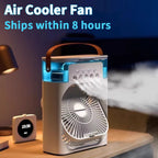 3-in-1 Mini Air Cooler, Humidifier & Night Light