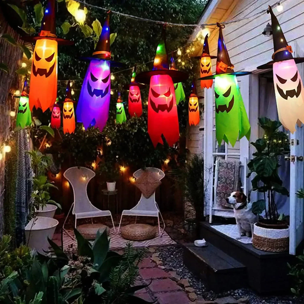 5-Piece LED Witch Hat String Lights