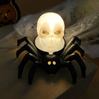 LED Halloween Skull & Spider Candle Light