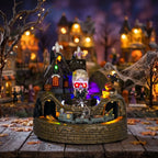 LED Halloween Village Train Decoration with Sound