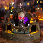 LED Halloween Village Train Decoration with Sound
