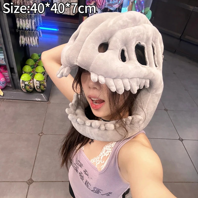 3D Dinosaur Skeleton Halloween Headgear