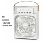 3-in-1 Mini Air Cooler, Humidifier & Night Light