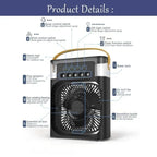3-in-1 Mini Air Cooler, Humidifier & Night Light