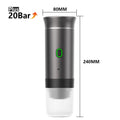 3-in-1 Portable Espresso Maker for Capsules & Ground Coffee