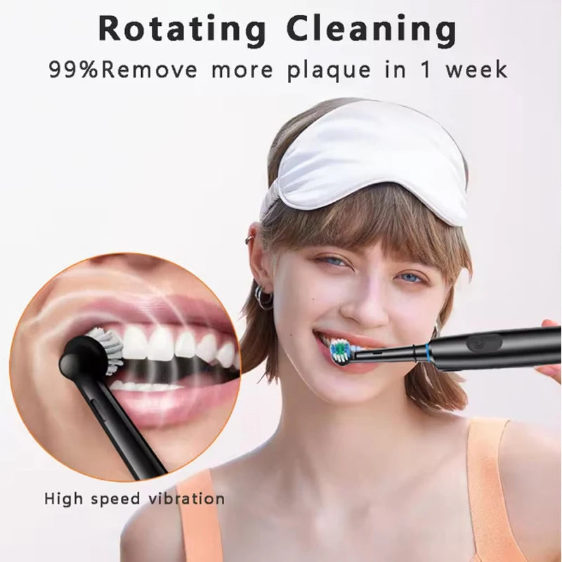 5-Mode Rechargeable Electric Toothbrush with Replacement Heads