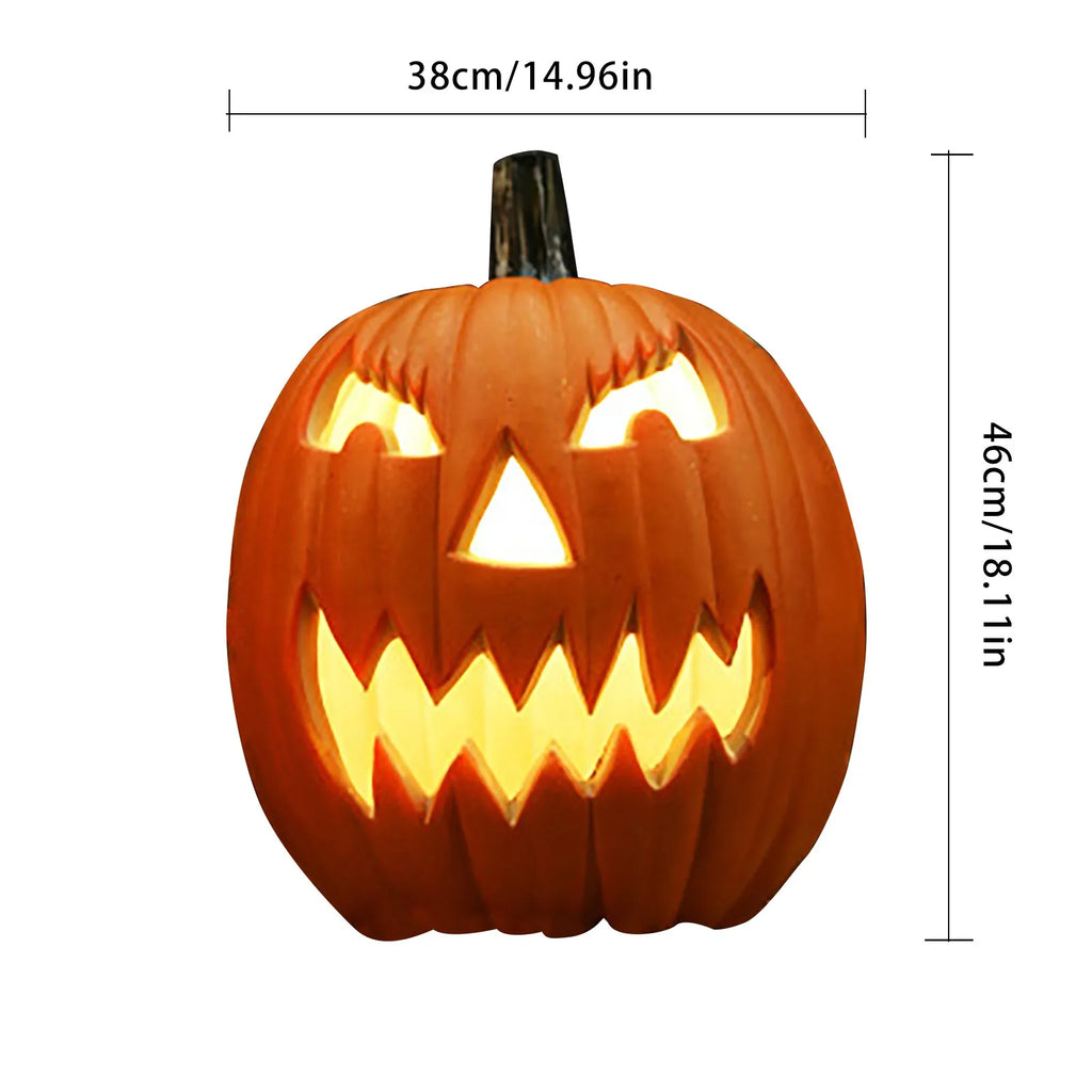 Hollow Light-Up Jack-O’-Lantern Halloween Pumpkin