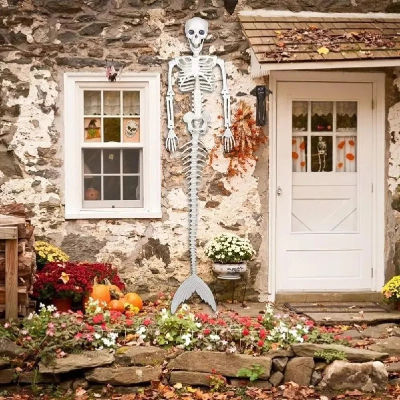 80cm Mermaid Skeleton Halloween Decoration