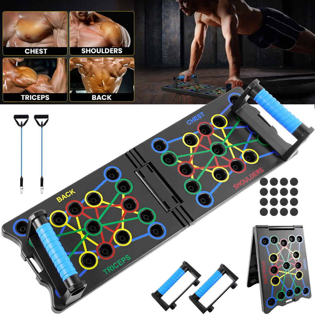 Foldable Multi-Position Push-Up Training Board