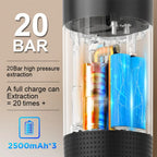 3-in-1 Portable Espresso Maker for Capsules & Ground Coffee