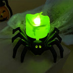 LED Halloween Skull & Spider Candle Light