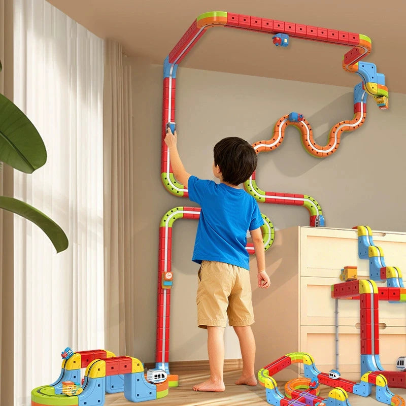 Electronic DIY Train Track Building Set