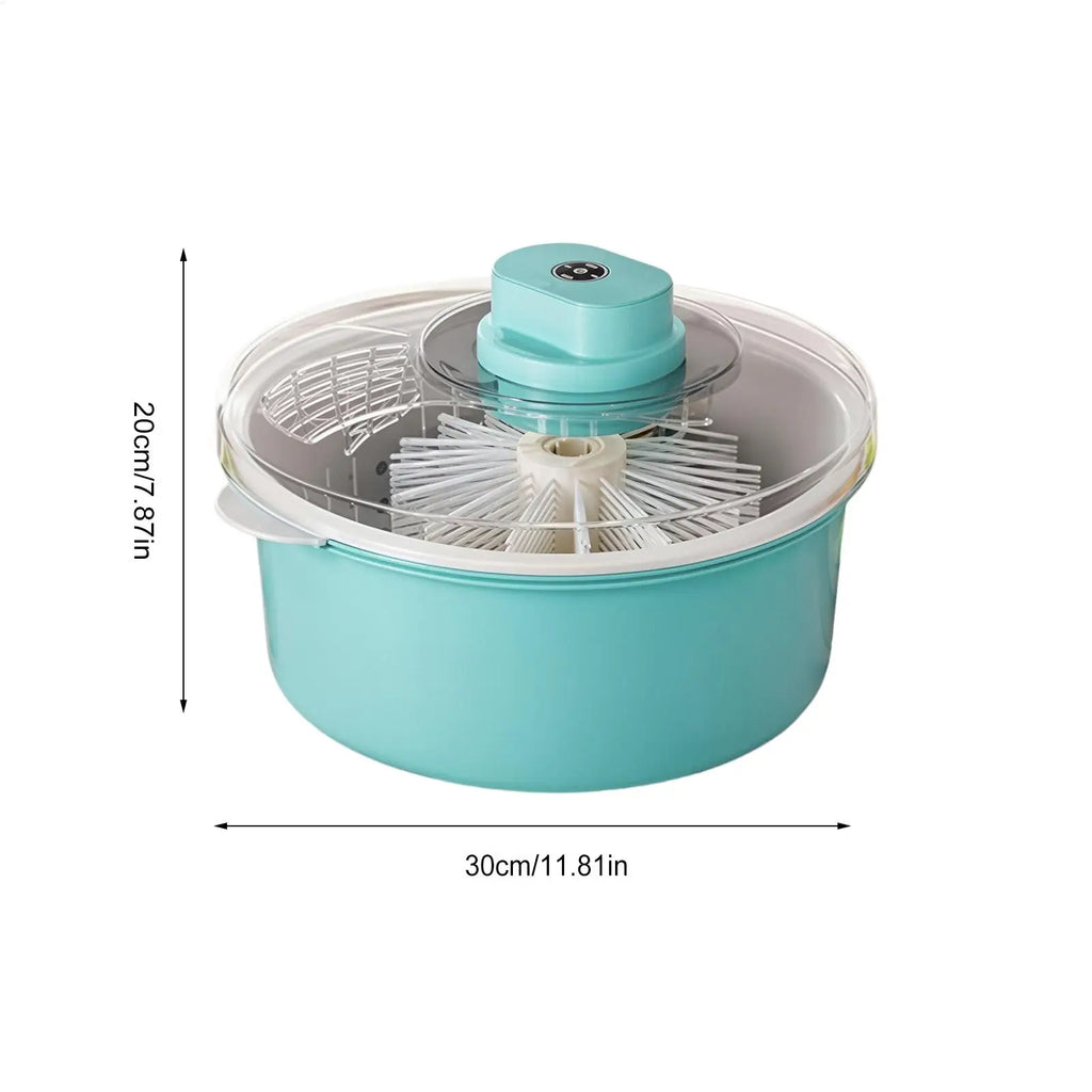 Electric 2-in-1 Fruit & Vegetable Washer with Salad Spinner